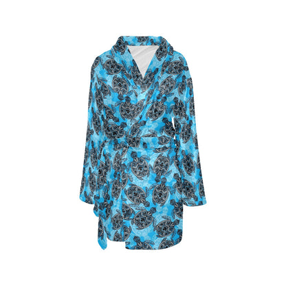 Tribal Pattern Print Design LKS307 Women's Fleece Robe