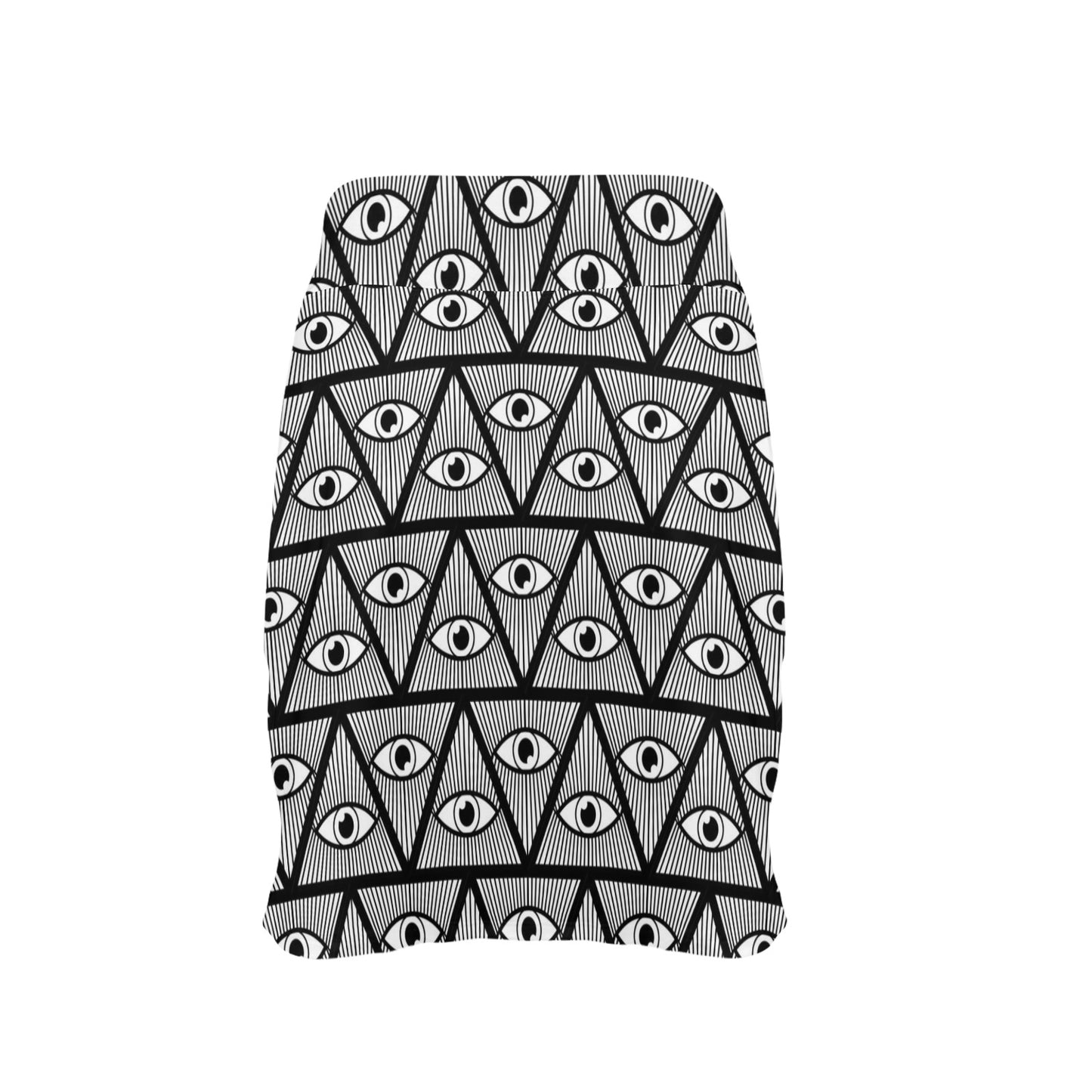 Third Eye Pattern Print Design LKS304 17" Golf & Pickleball Skort with Pockets