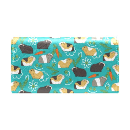 Guinea Pig Print Design LKS402 Women's Trifold Wallet