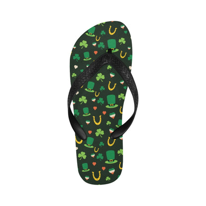 Shamrock Print Design LKS308 Flip Flops
