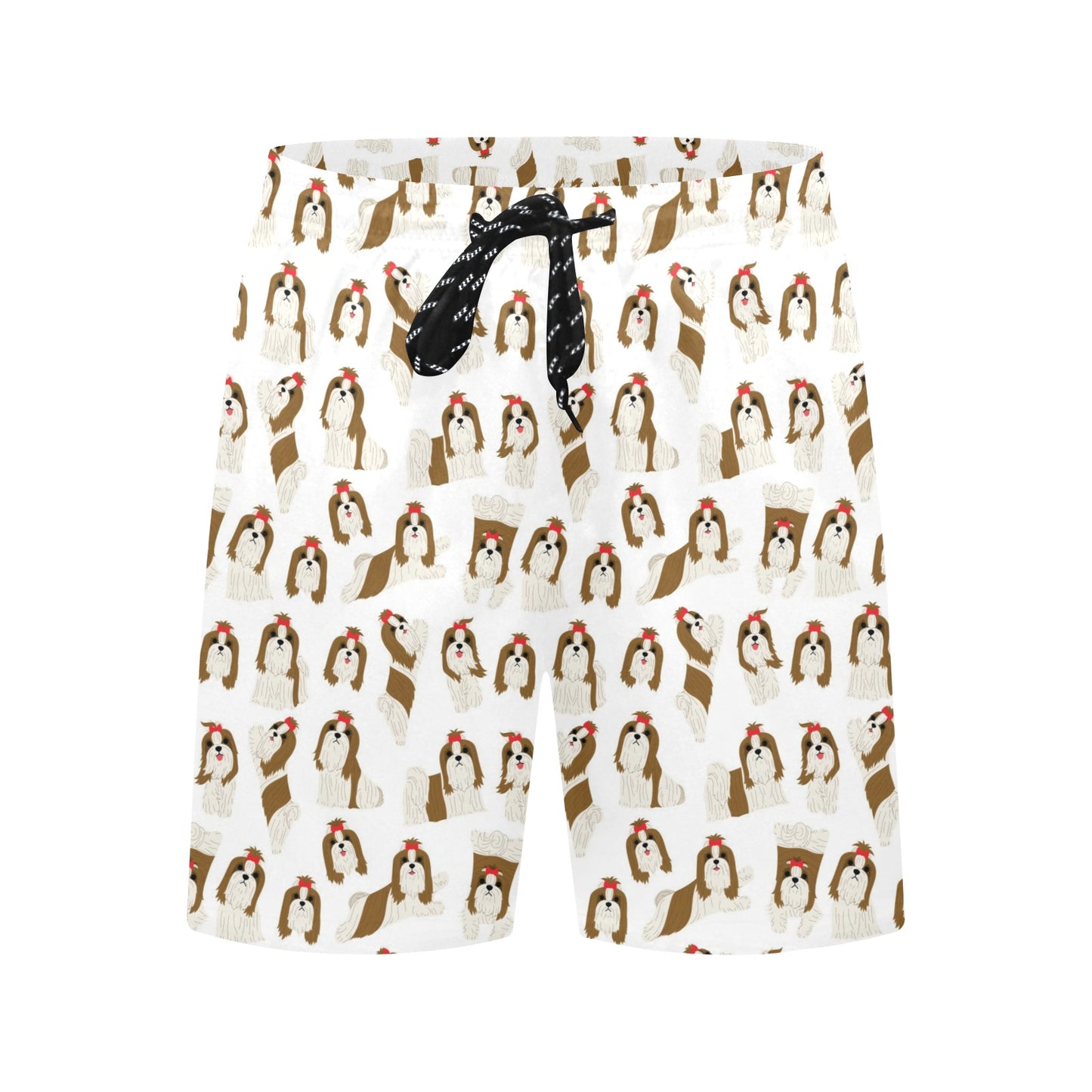 Shih Tzu Print Design LKS302 Men's Swim Trunks Beach Shorts