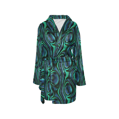 Abalone Pattern Print Design 01 Women's Fleece Robe