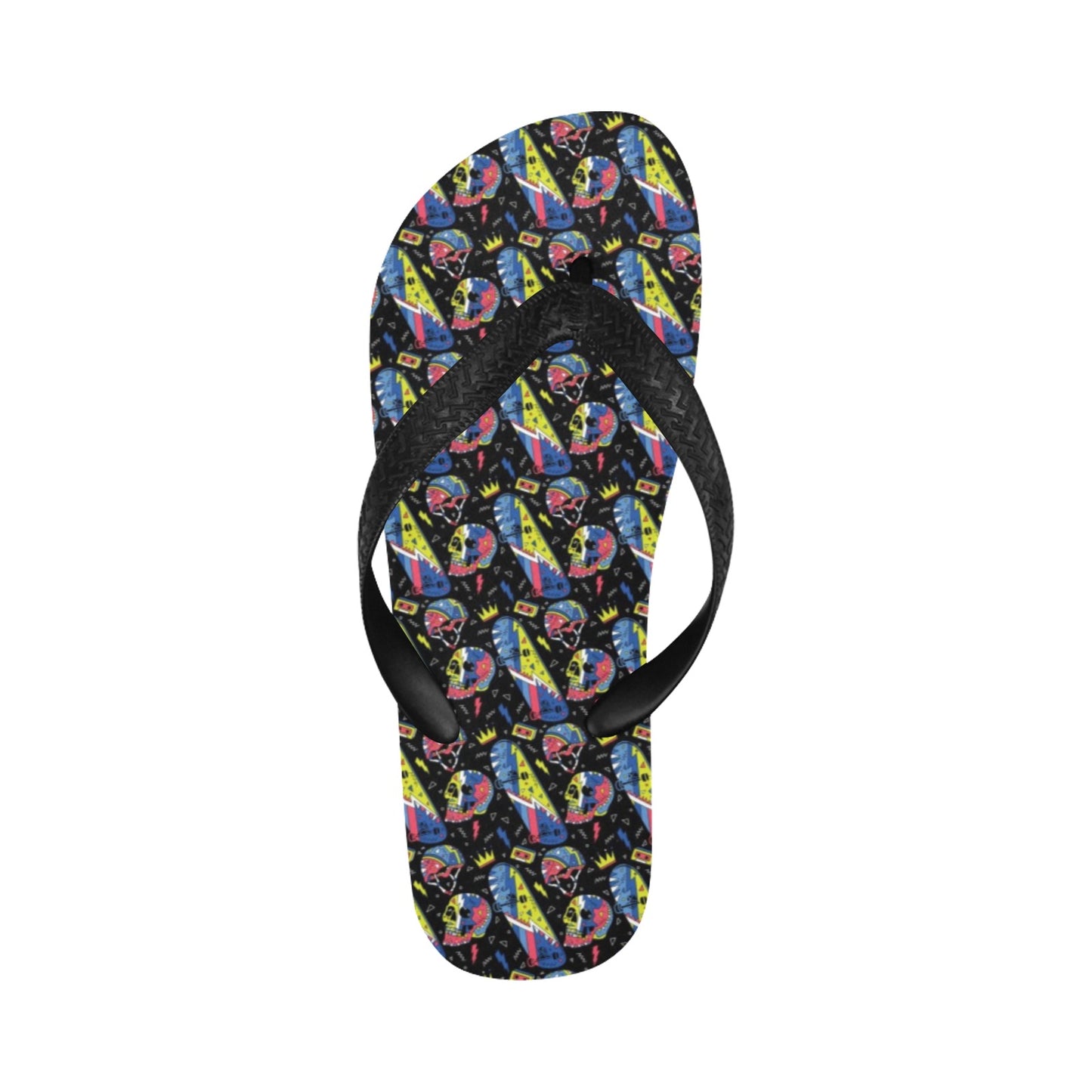 Skateboard Print Design LKS304 Flip Flops