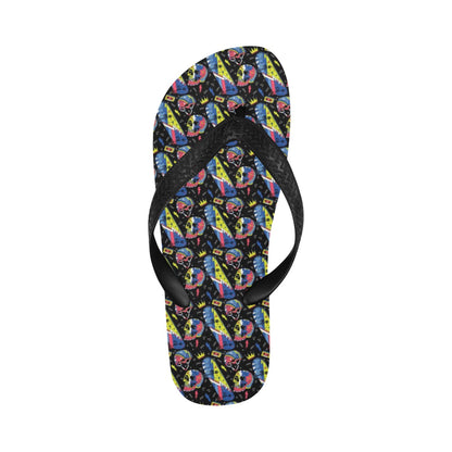 Skateboard Print Design LKS304 Flip Flops