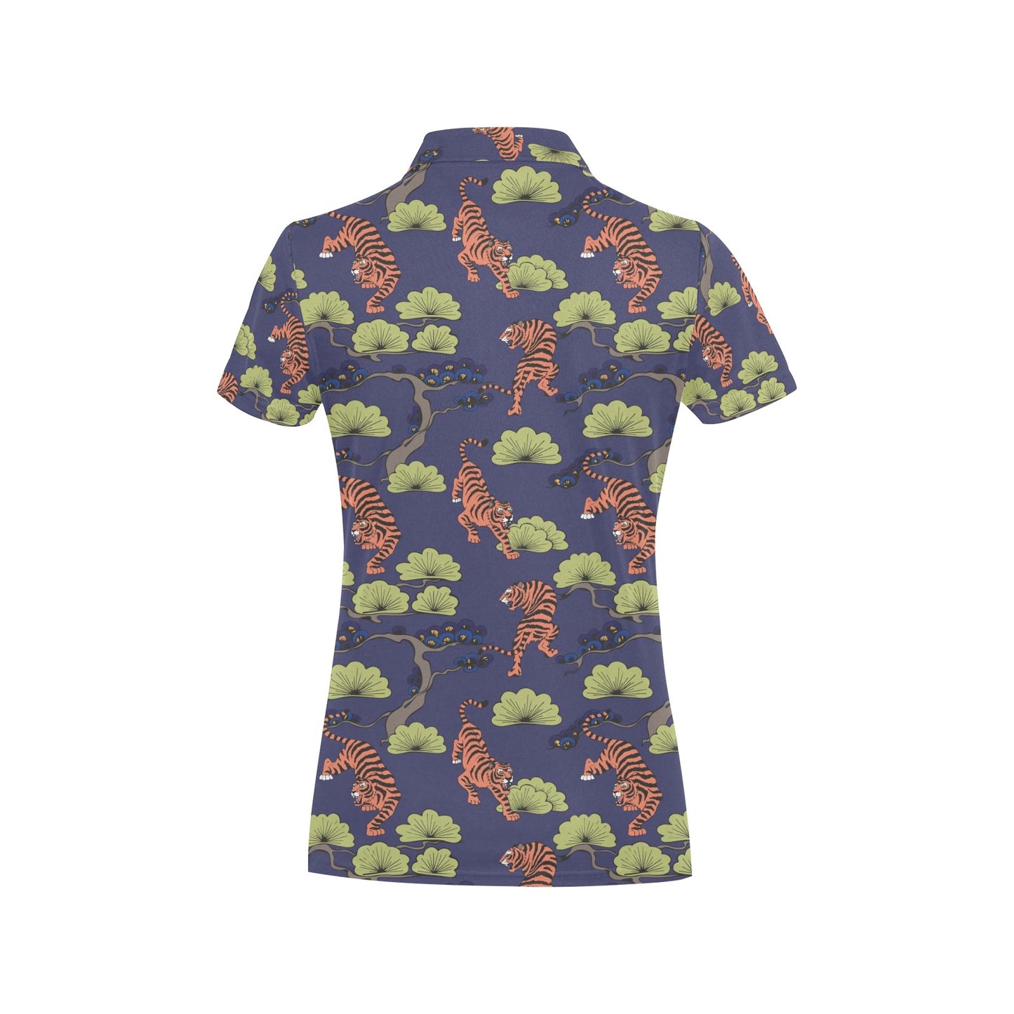 Tiger Pattern Japan Style Women's Polo Shirt