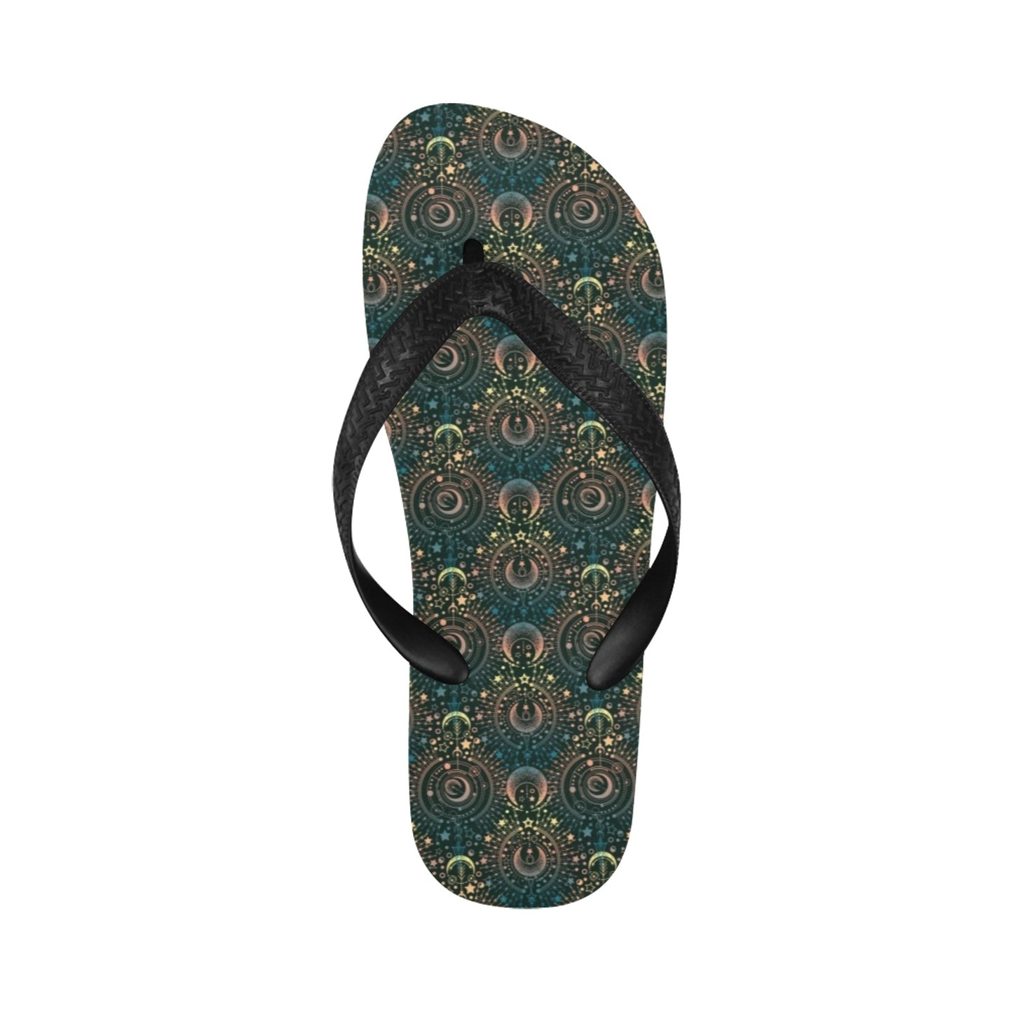 Sun Moon Print Design LKS307 Flip Flops
