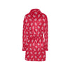 Bandana Red Paisley Print Design LKS305 Women's Fleece Robe