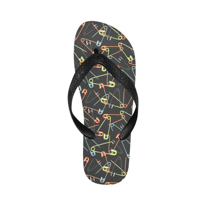 Safety Pin Print Design LKS301 Flip Flops
