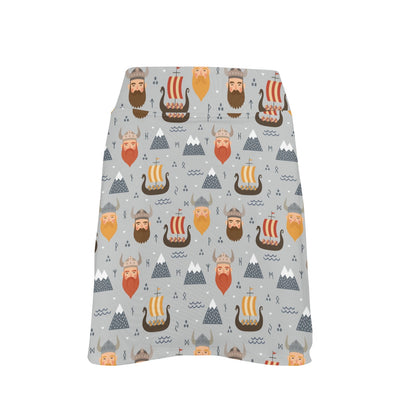 Vikings Print Design LKS307 17" Golf & Pickleball Skort with Pockets