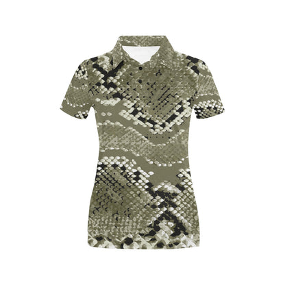 Python Pattern Print Design A04 Women's Polo Shirt