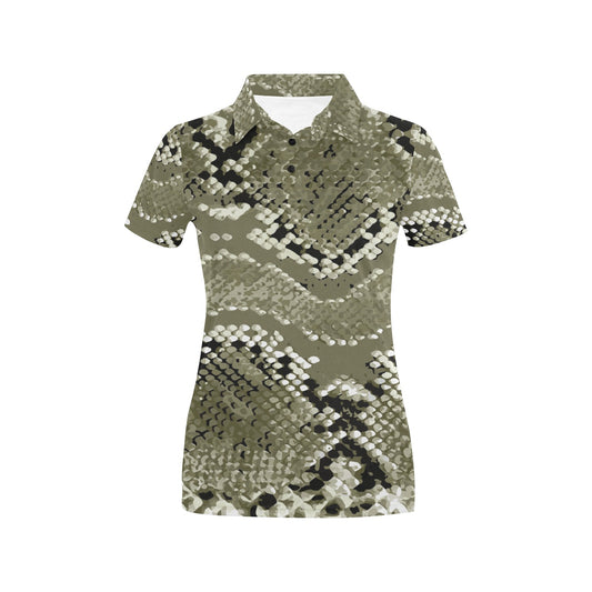 Python Pattern Print Design A04 Women's Polo Shirt