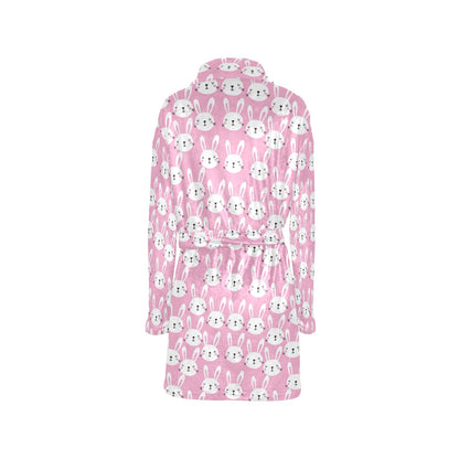 Rabbit Print Design LKS401 Women's Fleece Robe