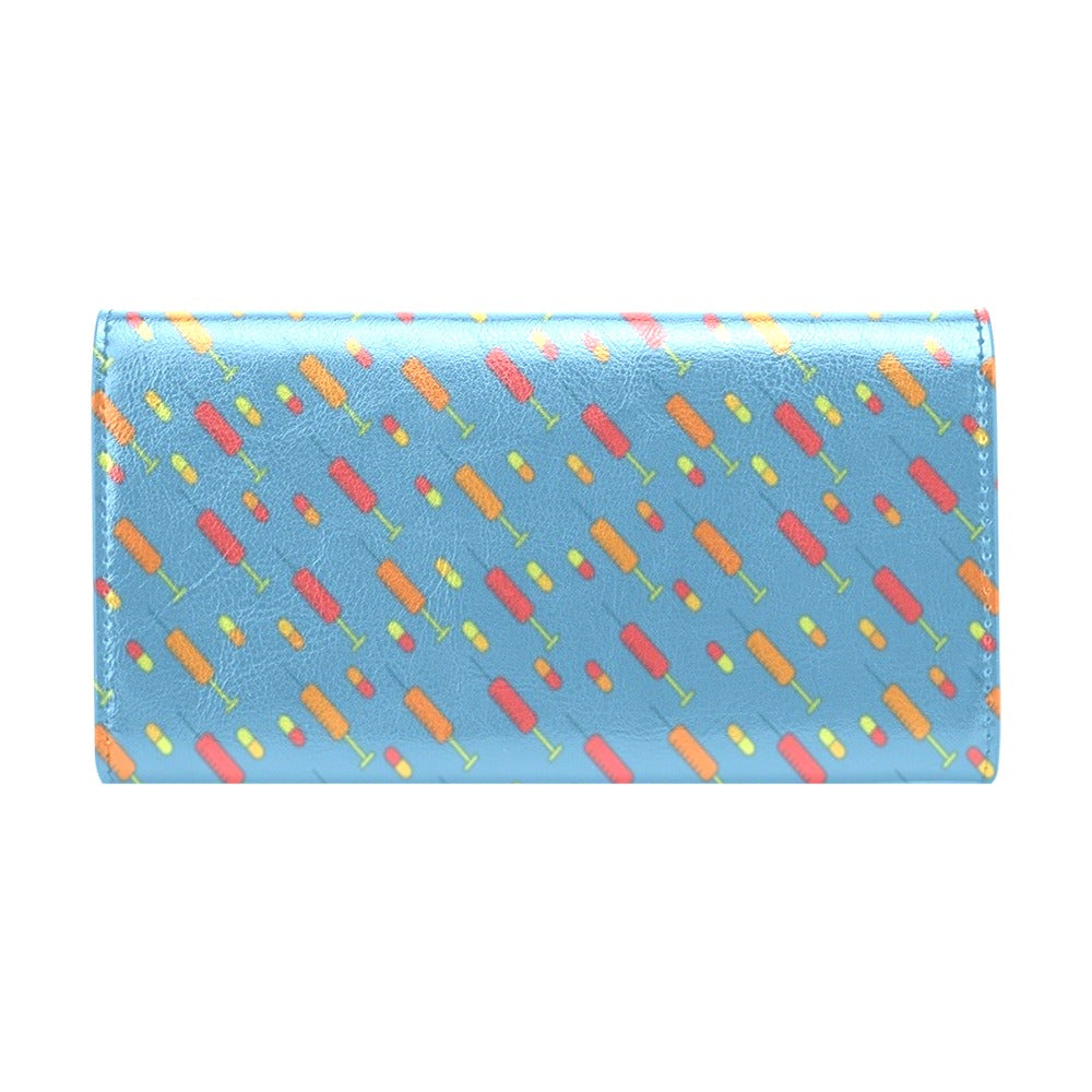 Phlebotomist Medical Pattern Women's Trifold Wallet