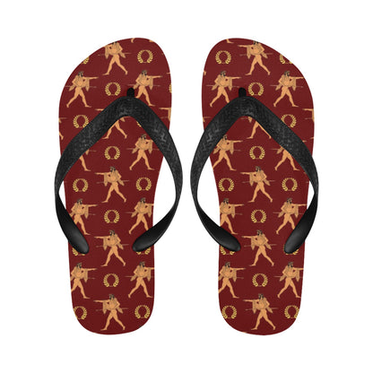 Ancient Greek Print Design LKS307 Flip Flops
