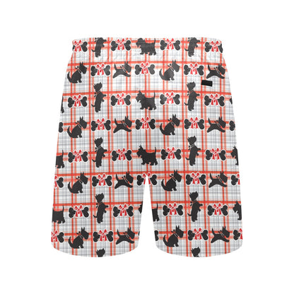 Scottish Terriers Print Design LKS3014 Men's Swim Trunks Beach Shorts