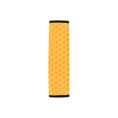 Honey Bee Honeycomb Print Design LKS3011 Car Seat Belt Cover