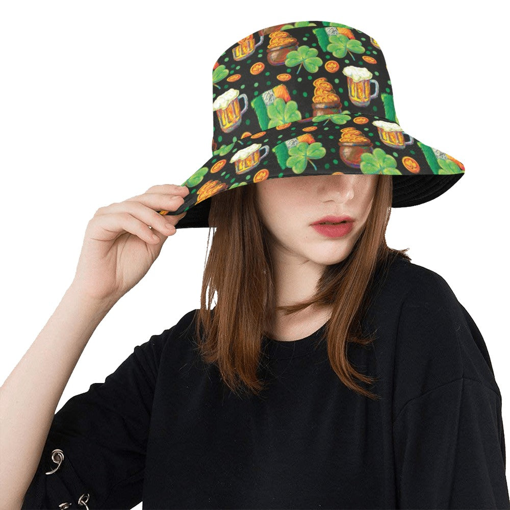 St Patricks Day Print Design LKS303 Unisex Bucket Hat