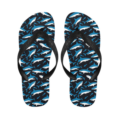 Shark Print Design LKS303 Flip Flops