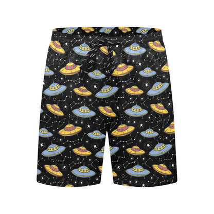 UFO Print Design LKS307 Men's Swim Trunks Beach Shorts