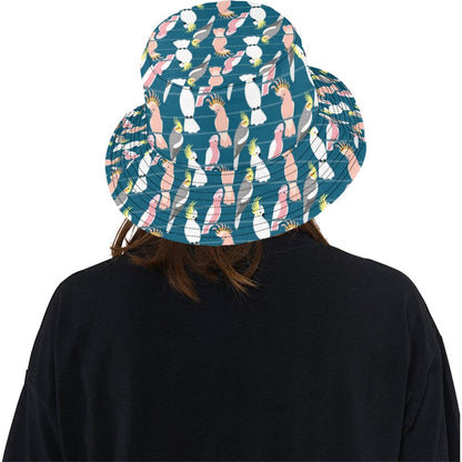 Cockatoo Print Design LKS401 Unisex Bucket Hat