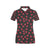 Cherry Black Background Women's Polo Shirt