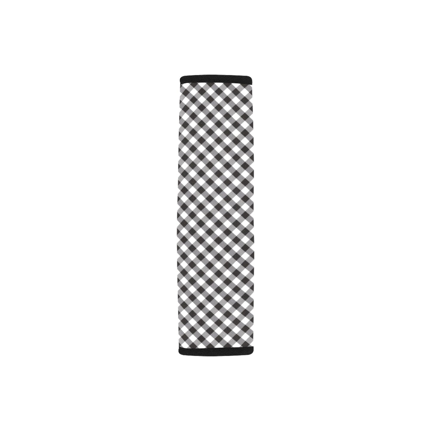 Gingham Print Design LKS402 Car Seat Belt Cover