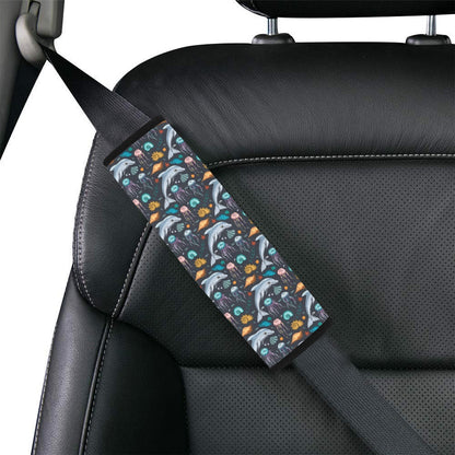 Underwater Dolphin Print Design LKS304 Car Seat Belt Cover