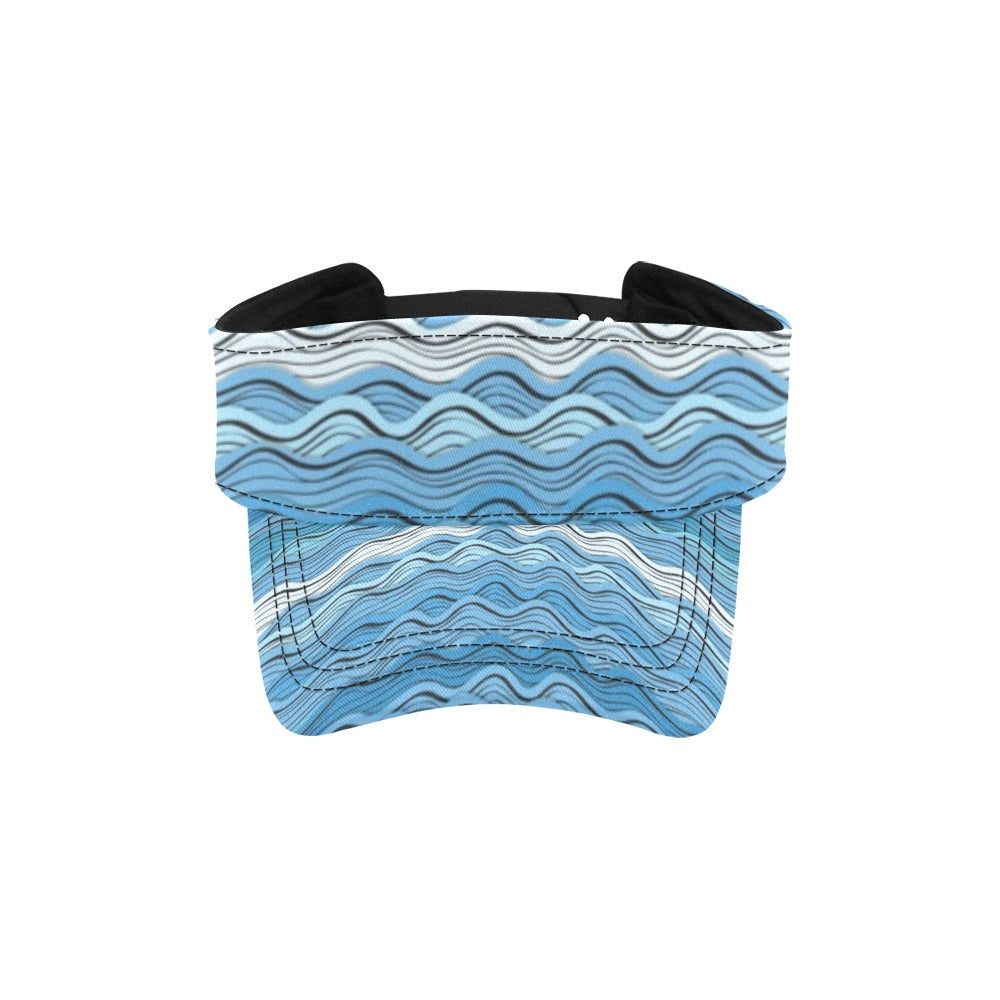 Wave Print Design LKS301 Unisex Sun Visor