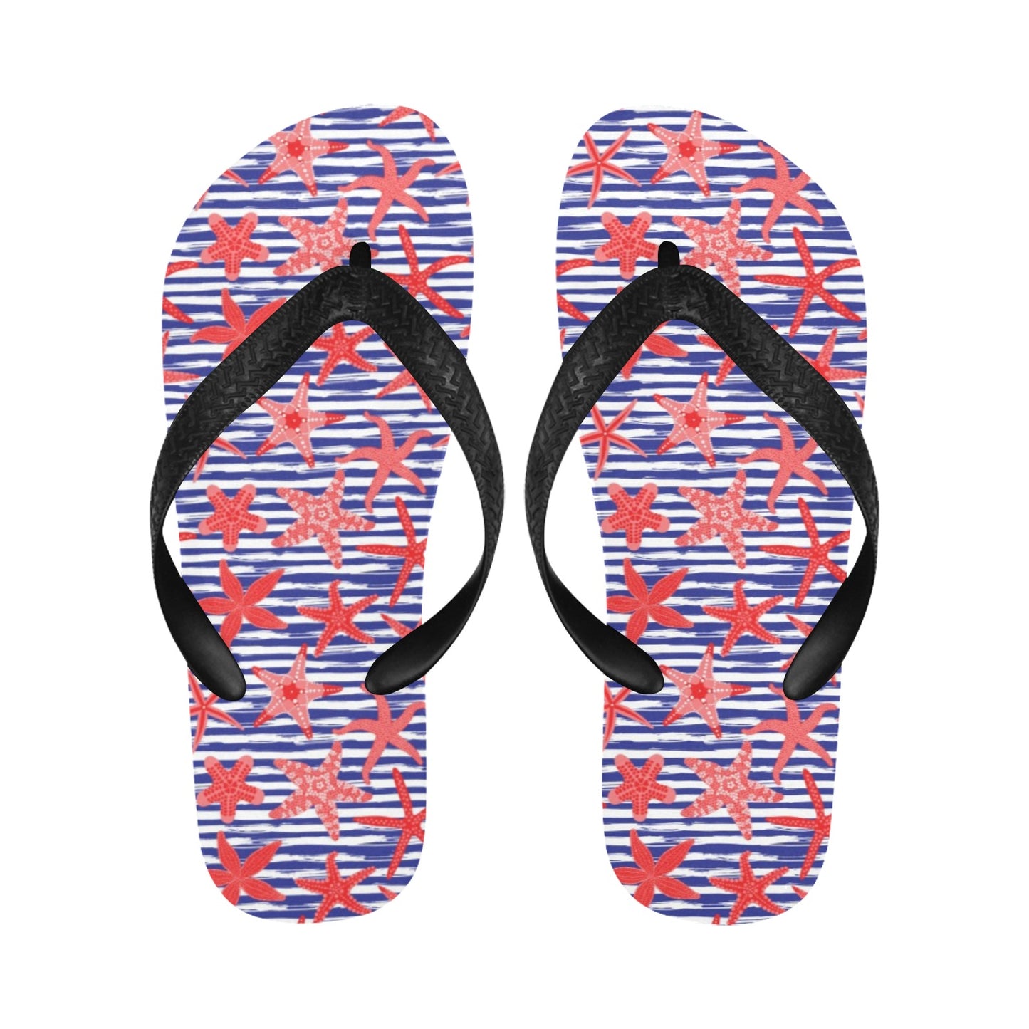 Starfish Print Design LKS401 Flip Flops