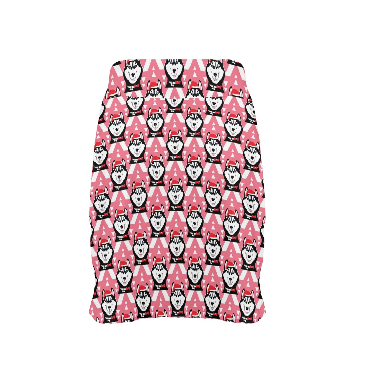 Siberian Huskies Christmas Themed Print Design LKS302 17" Golf & Pickleball Skort with Pockets