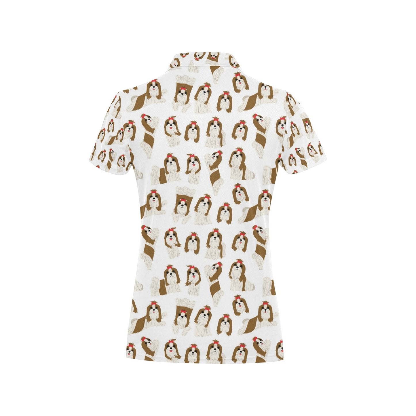 Shih Tzu Print Design LKS302 Women's Polo Shirt