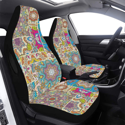 Patchwork Print Design LKS402 Car Seat Covers