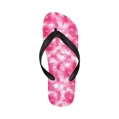 Tie Dye Pink Print Design LKS304 Flip Flops
