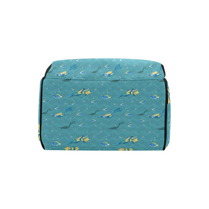 Scuba Driving Pattern Print Design LKS306 Diaper Bag Backpack