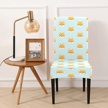 Shiba Inu Print Design LKS301 Dining Chair Slipcover
