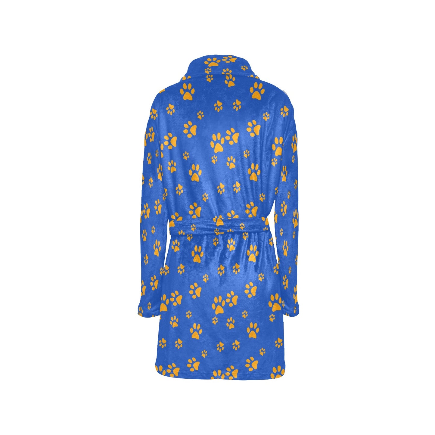Paw Pattern Print Design A03 Women's Fleece Robe