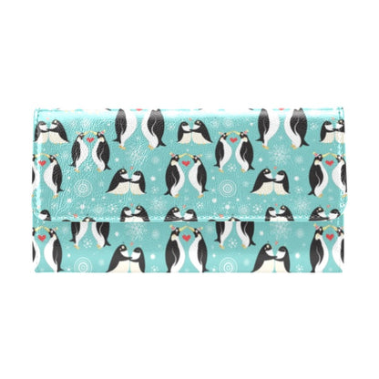 Penguin Love Print Women's Trifold Wallet