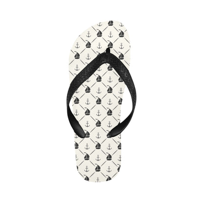 Sailboat Print Design LKS302 Flip Flops