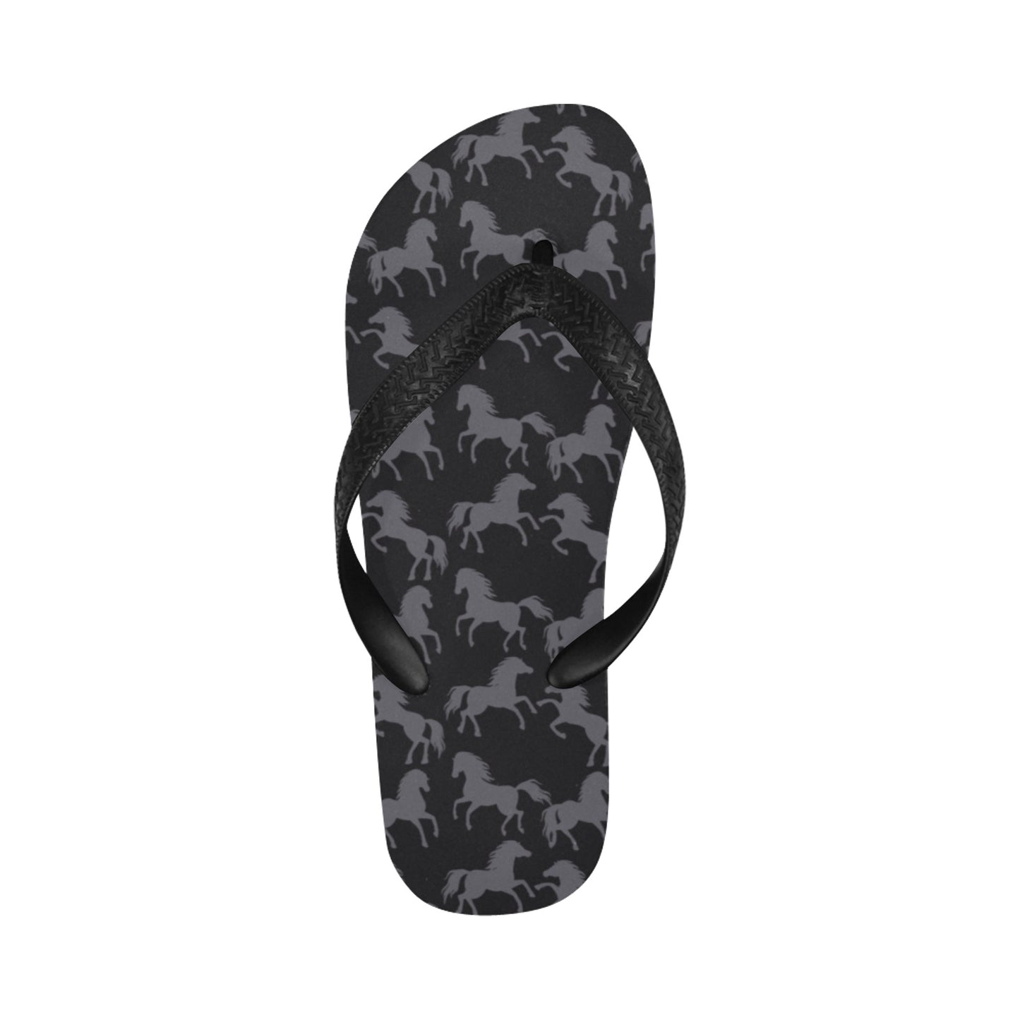 Horse Print Design LKS305 Flip Flops