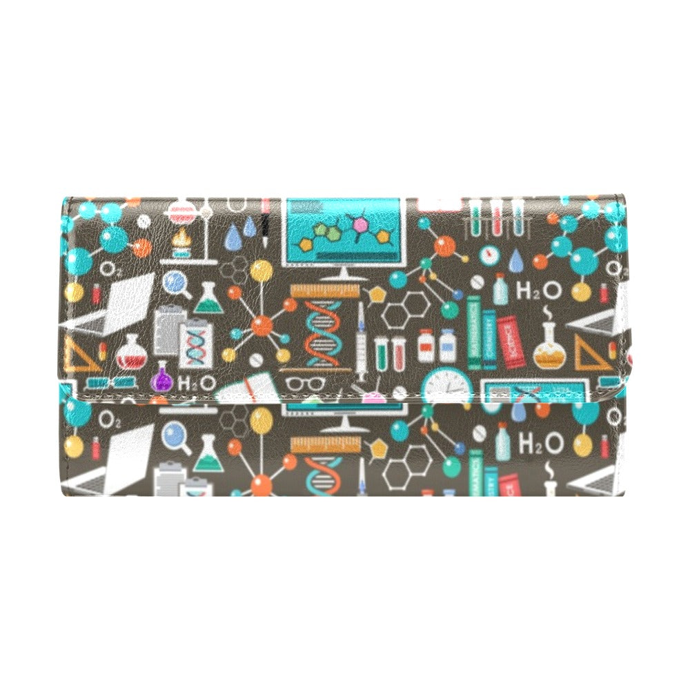 Science Print Design LKS303 Women's Trifold Wallet