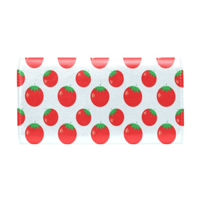 Tomato Print Design LKS307 Women's Trifold Wallet
