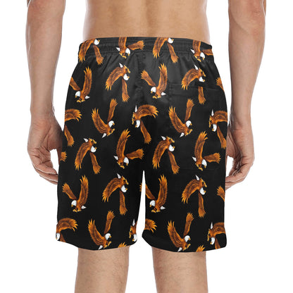 Eagles Print Pattern Men's Swim Trunks Beach Shorts