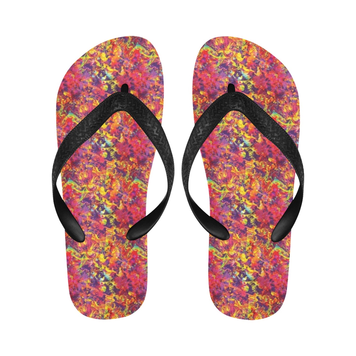 Splatter Print Design LKS303 Flip Flops