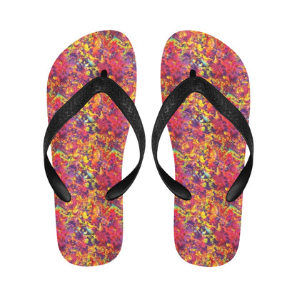 Splatter Print Design LKS303 Flip Flops
