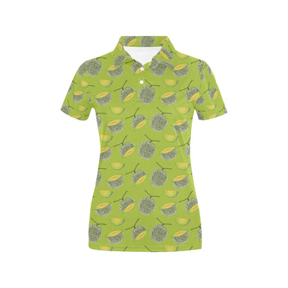 Cantaloupe Pattern Print Design 03 Women's Polo Shirt