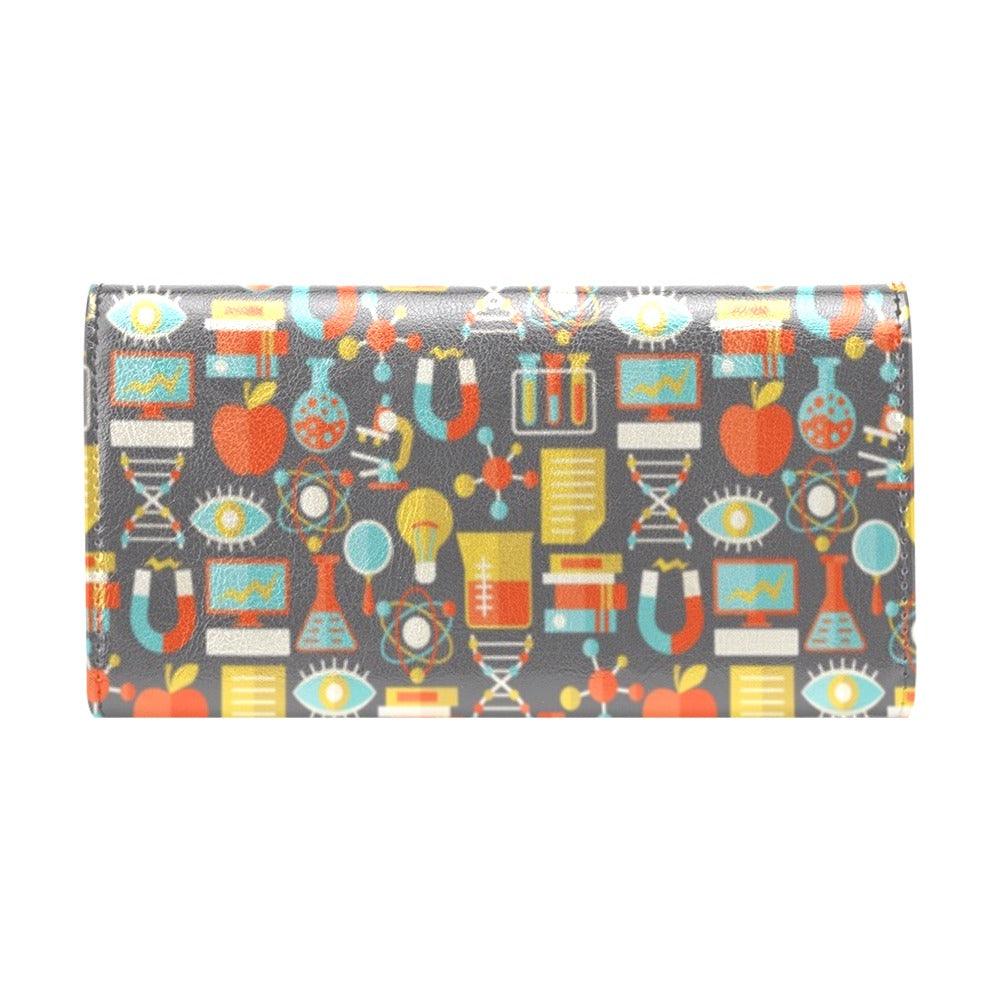 Science Print Design LKS302 Women's Trifold Wallet