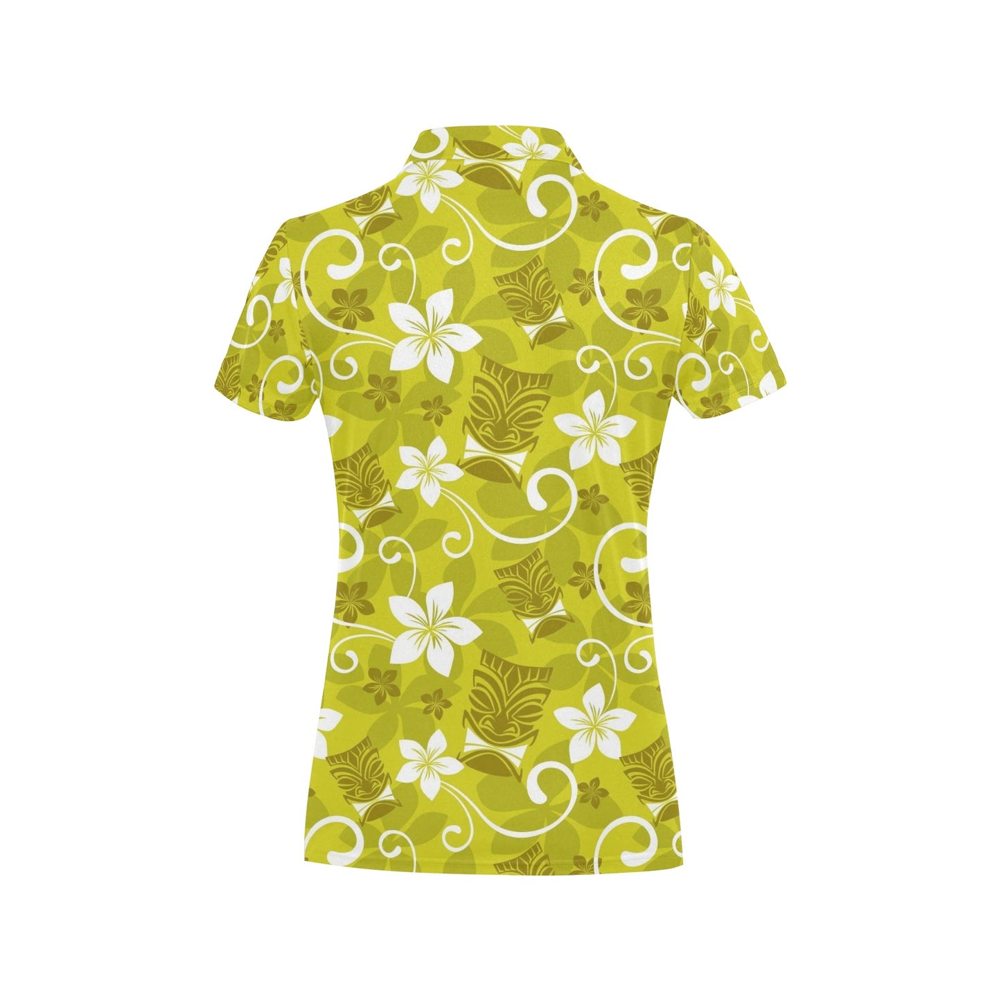 Hawaiian Themed Pattern Print Design H019 Women's Polo Shirt