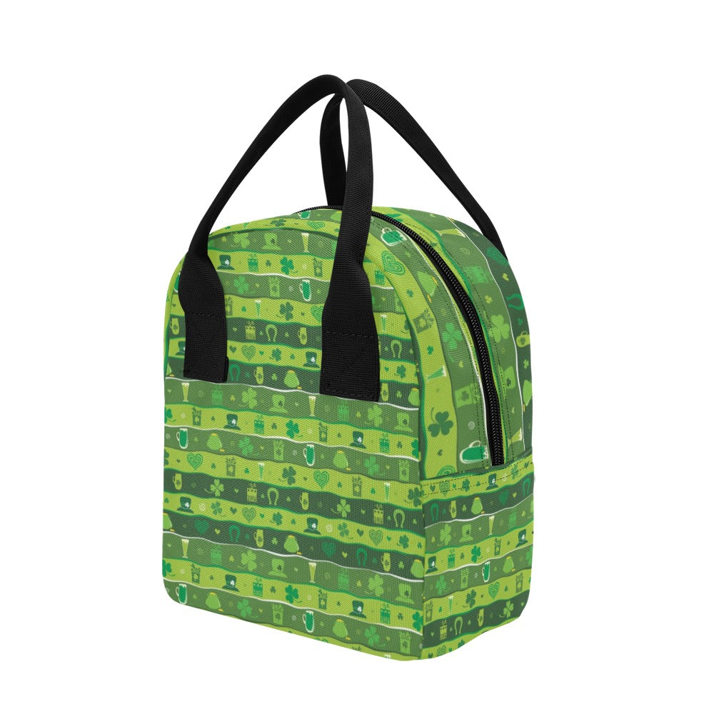 Shamrock Print Design LKS303 Insulated Lunch Bag