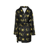 Sun Moon Print Design LKS304 Women's Fleece Robe