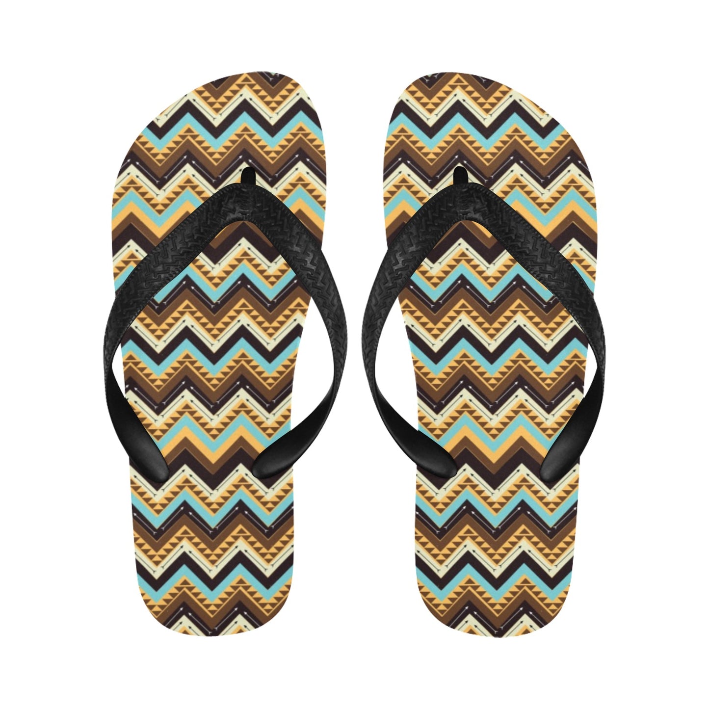 Southwest Pattern Print Design LKS301 Flip Flops